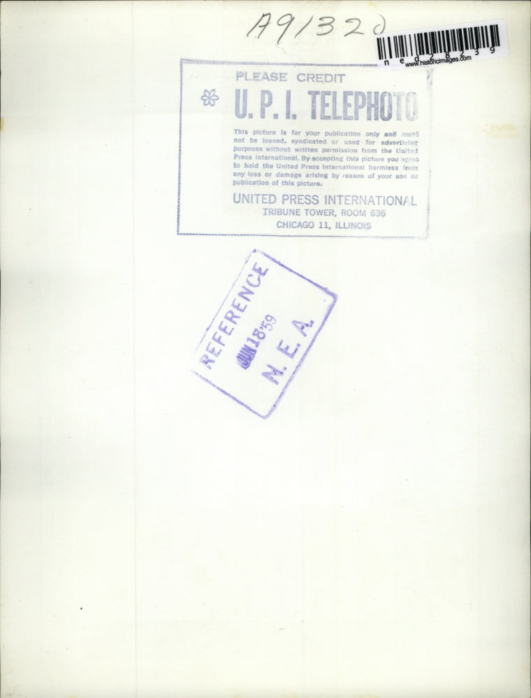 1959 Press Photo Mark Levy & his dad, Dan, have lunch