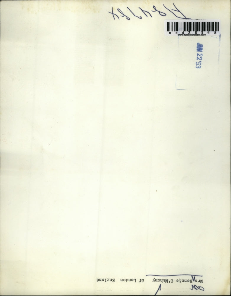 1953 Press Photo Mrs Rennie O'Mahony of London England