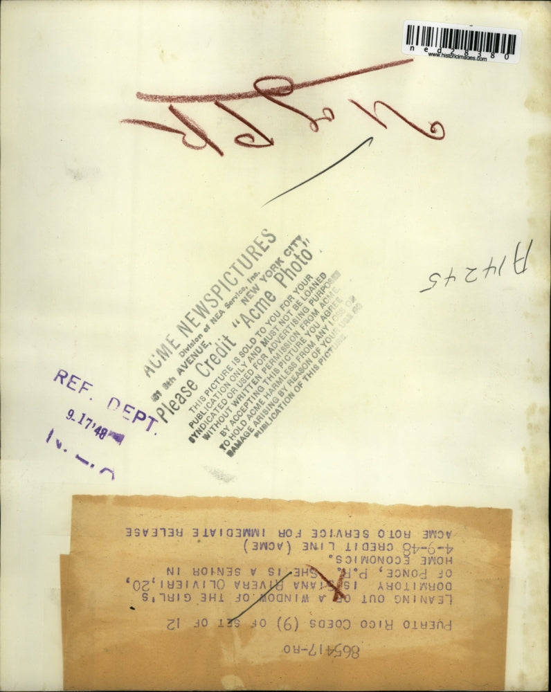 1948 Press Photo Siana Olivieri , Senior in Home Economics