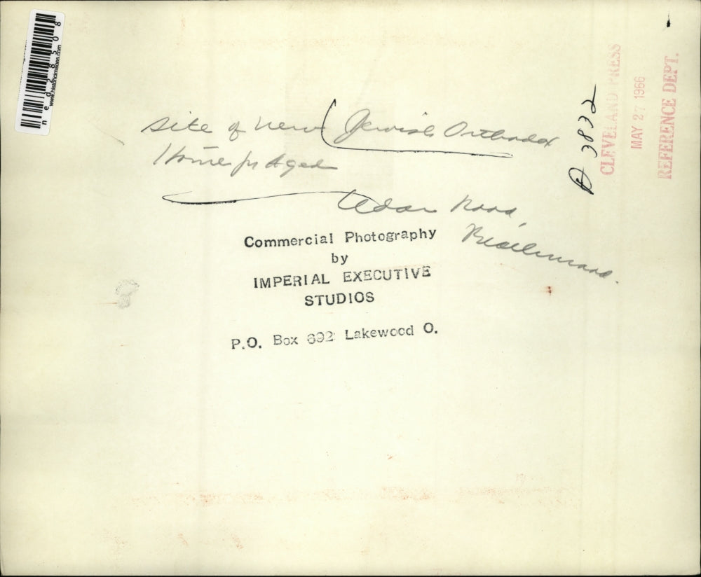 1966 Press Photo Site of New Jewish Orthodox Home for Aged.