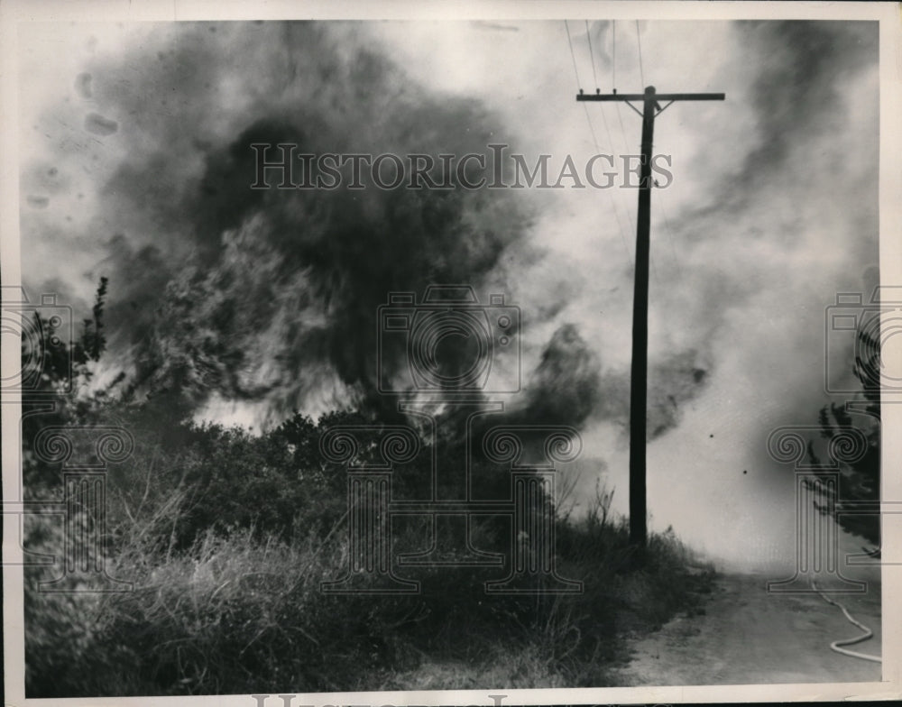 1935 Press Photo 300 People Hurt In 50 Mile Per Hour Atlanta Fire