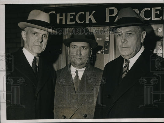 1938 Press Photo J.L. Perry, B. Fairless & N.C. Taylor big trio of steel- Historic Images