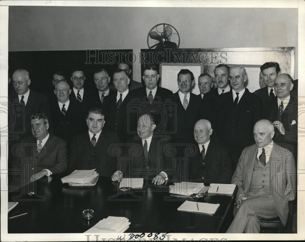 1935 Press Photo Mine Operators and Officers of the United Mine Workers