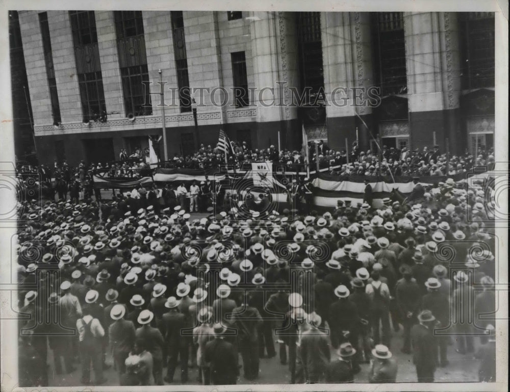 1933 Press Photo Formal dedication of new Federal building in Boston, Mass.