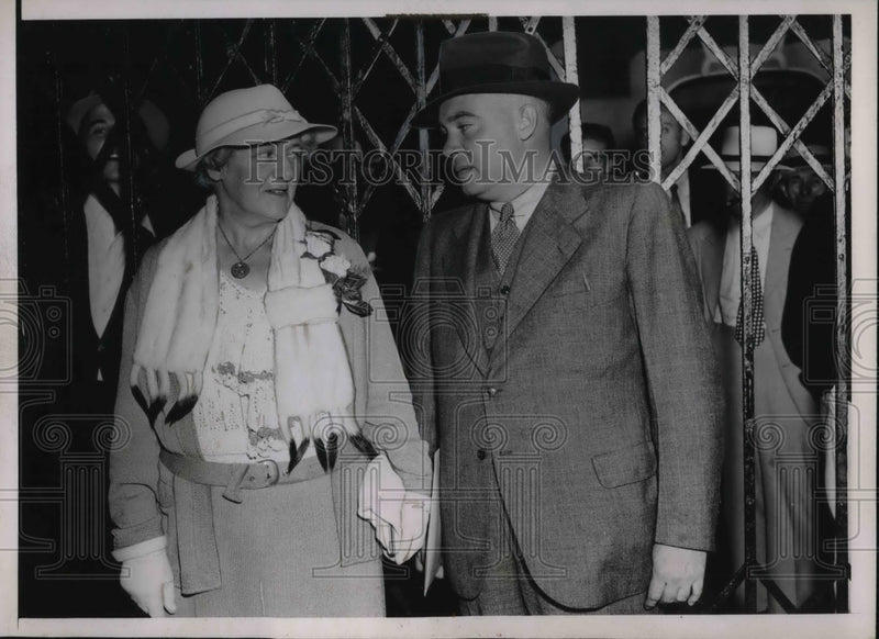 Load image into Gallery viewer, 1936 Press Photo J. Francis Smith &amp; Mrs. J. Hynn during democratic convention
