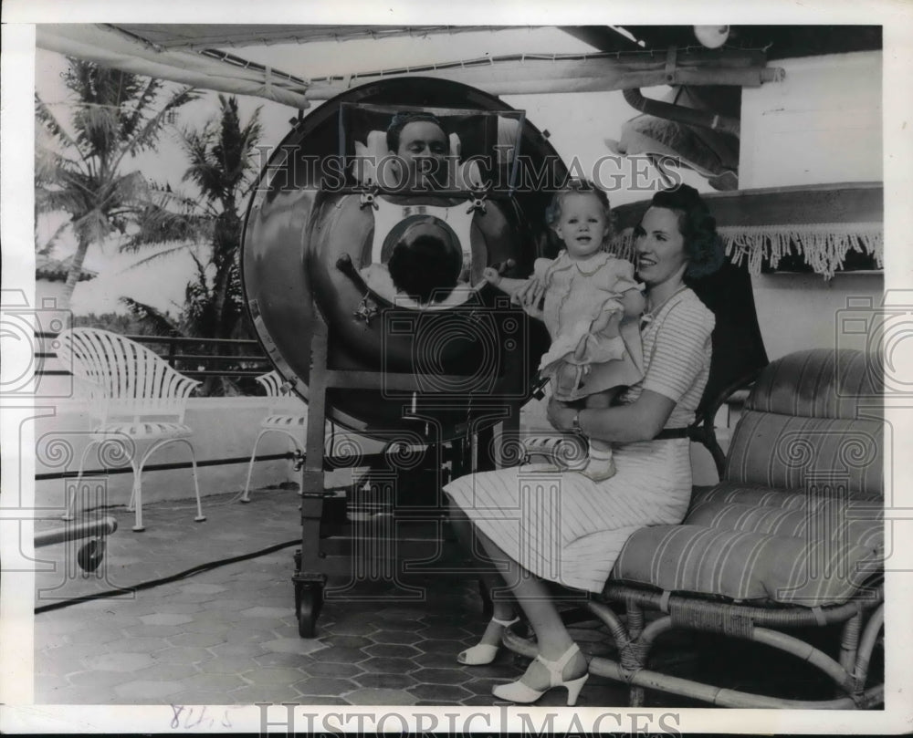 1941 Press Photo Miami Beach Florida Fred Snites Teresa Marie