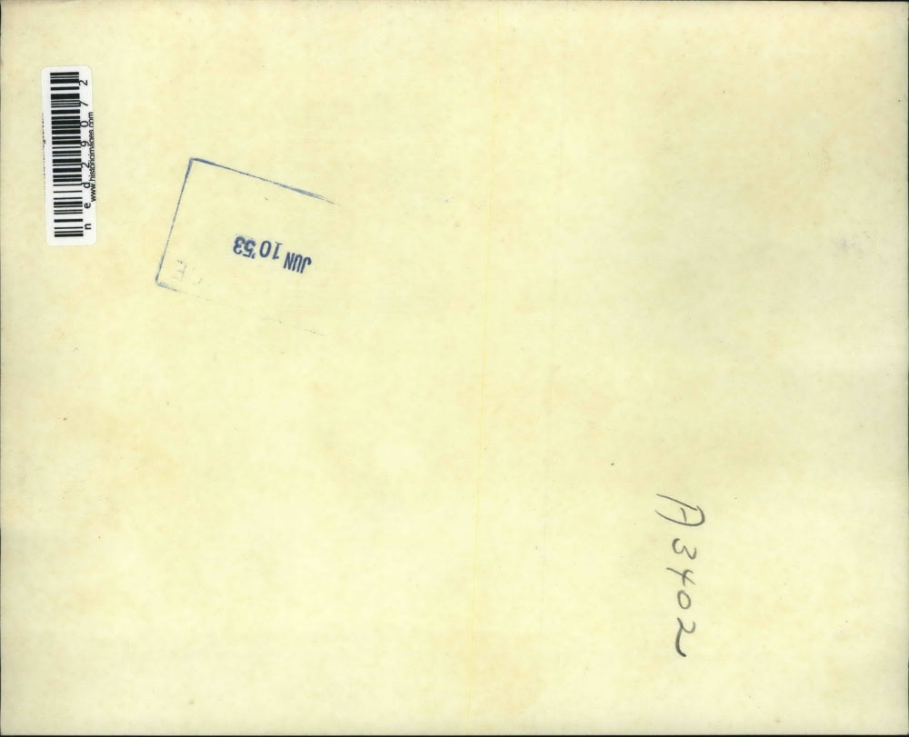 1950 Press Photo Port Huron Telephone pole toppled by wind force of tornado