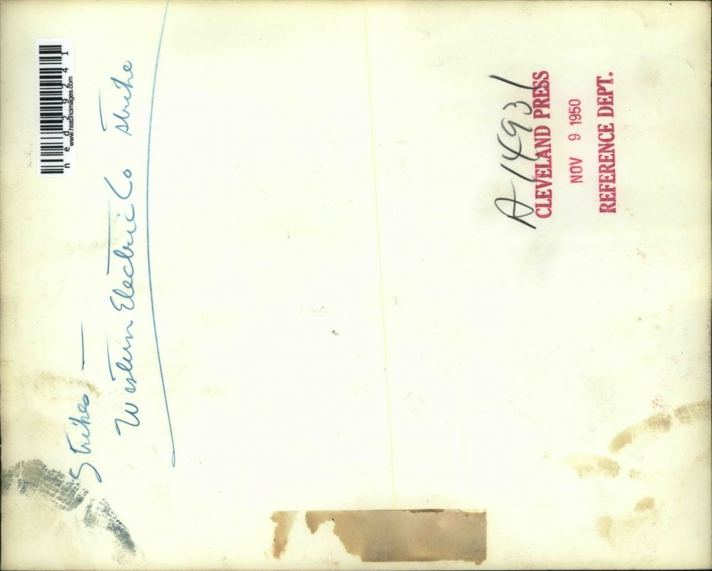 1950 Press Photo Detroit Telephone Broke Early Michigan Bell Supervisory