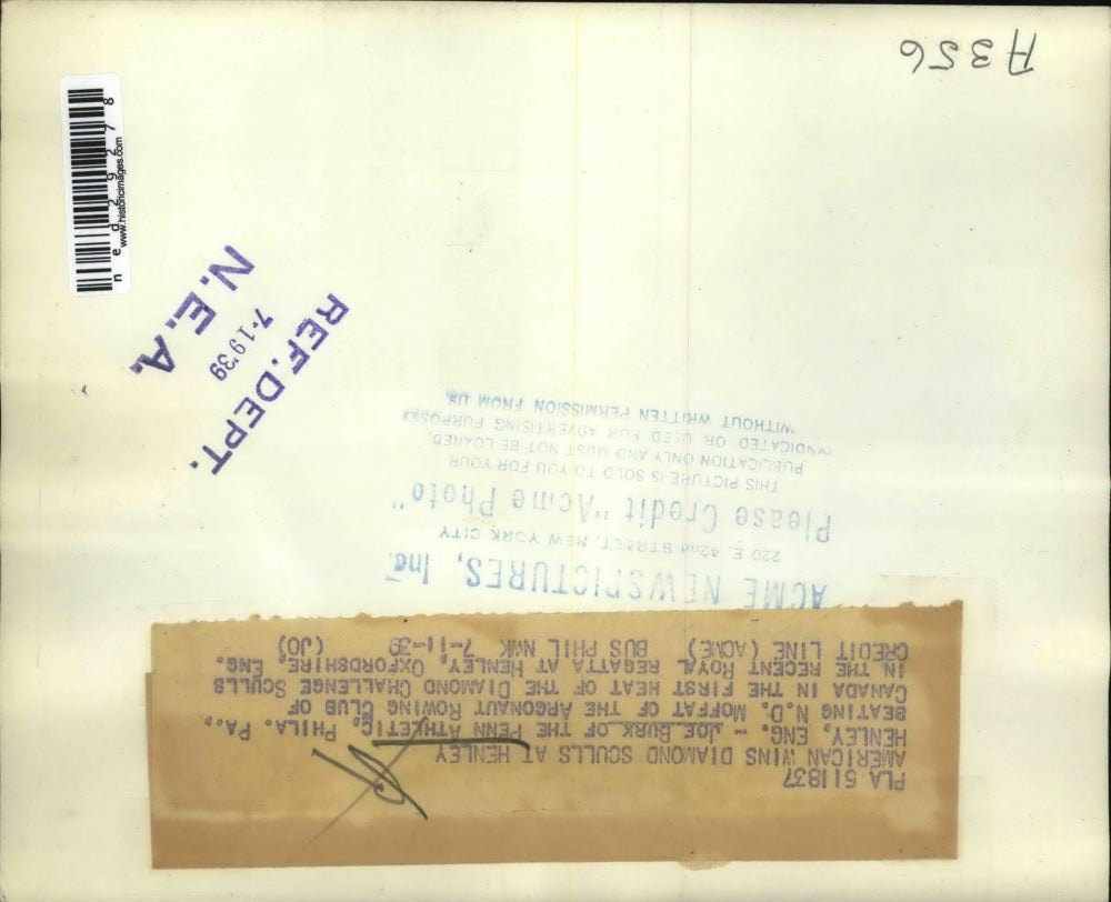 1939 Press Photo Joe Burk beating ND Moffat in Heat of The Diamond Challenge