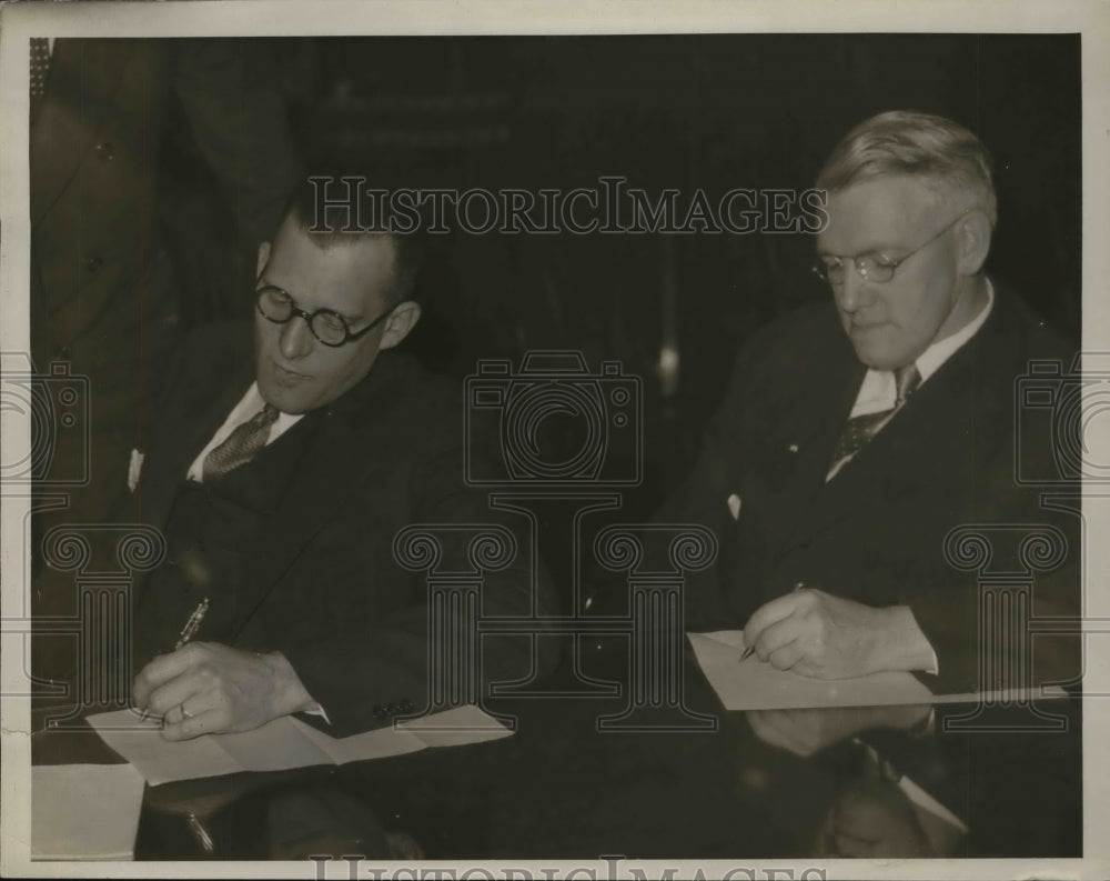 1933 Press Photo Dale Winslow and C Sterling Smith