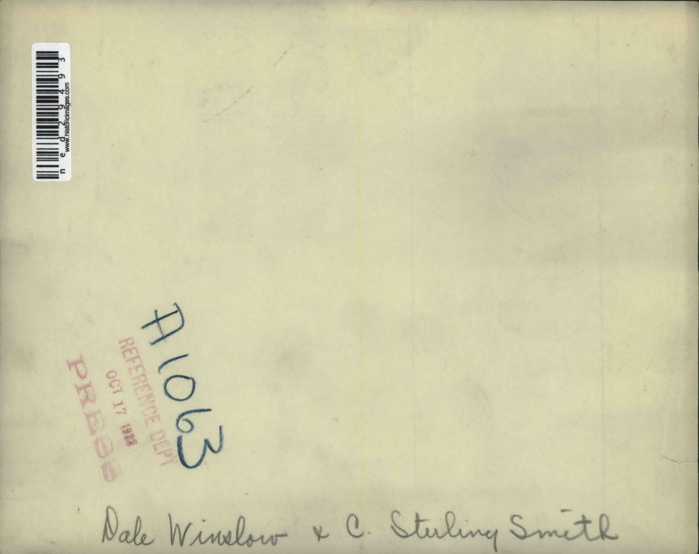 1933 Press Photo Dale Winslow and C Sterling Smith