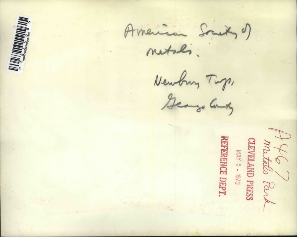 1970 Press Photo American Society of Metals in George County