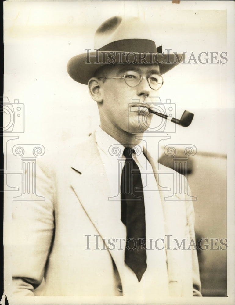 1932 Press Photo Los Angeles William Schevill of Harvard University pictured on