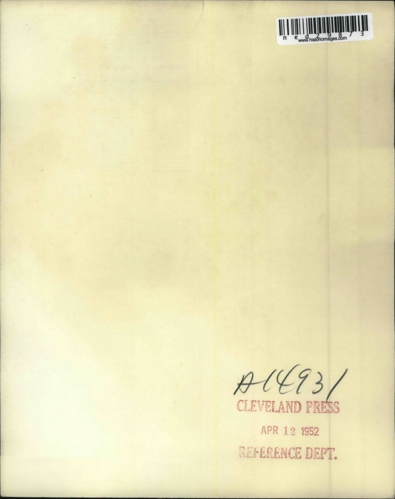 1952 Press Photo Charles Peterson and dad Lloyd pickets at AT&T office