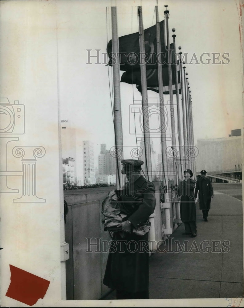 1953 Press Photo United Nations Security Force in Uniform- Historic Images