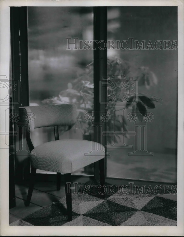 1950 Press Photo Stylish Chair for the home or office