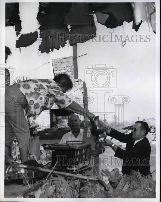 1963 Press Photo Los Angeles suffered its worst flood disaster in