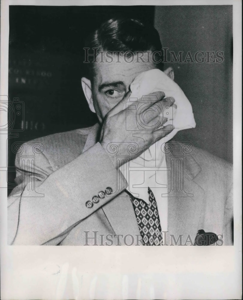 1955 Press Photo Boston George D O&#39;Brien as he appeared in Bostons Federal Build- Historic Images