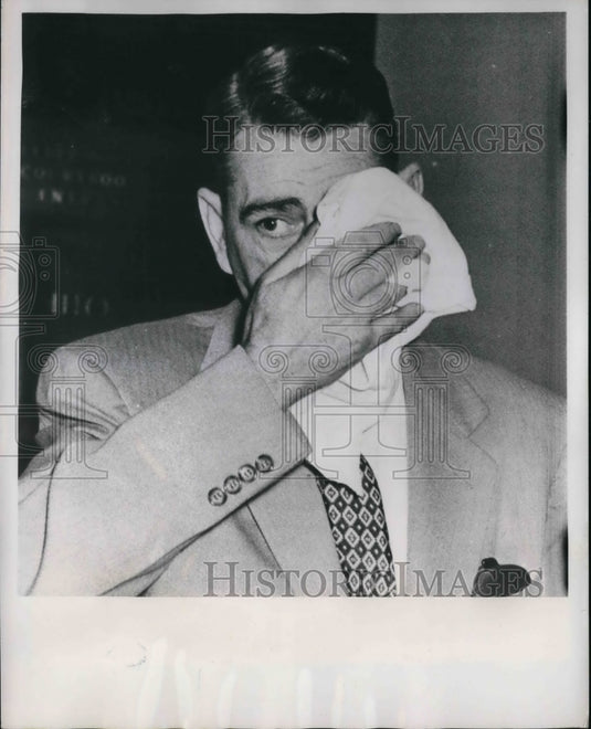 1955 Press Photo Boston George D O'Brien as he appeared in Bostons Federal Build- Historic Images