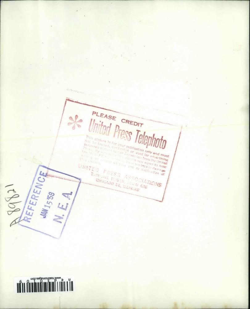 1958 Press Photo Mother and Frank Ziese Jr. Born Blind with Special Aid Glasses