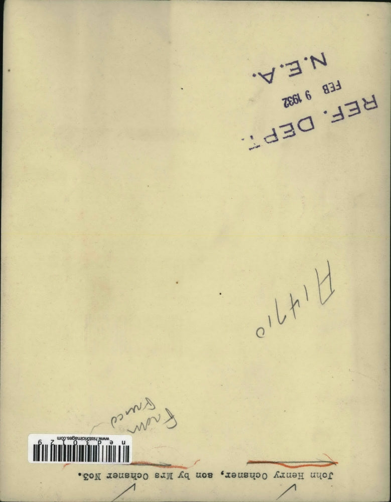 1932 Press Photo John Henry Ochsner son by Mrs Oschner