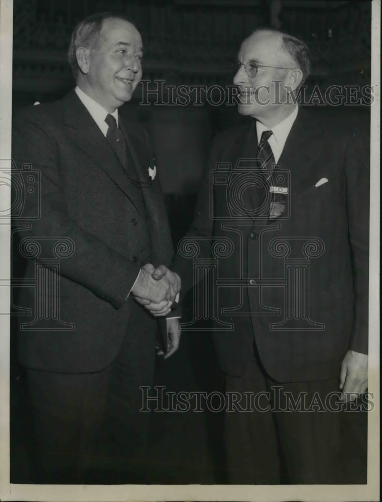 1933 Press Photo Reelected Heads Of Americana Farms Bureau