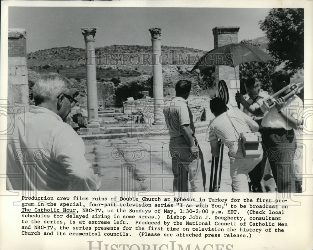 1953 Press Photo Production Crew for "I Am With You" Television Series