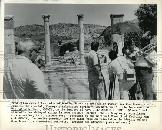1953 Press Photo Production Crew for "I Am With You" Television Series