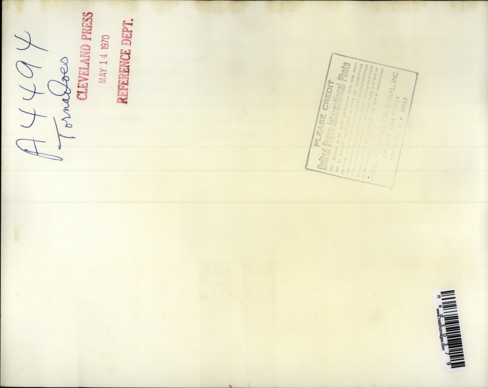 1970 Press Photo Clean up begins after tornado struck Lubbock, Texas