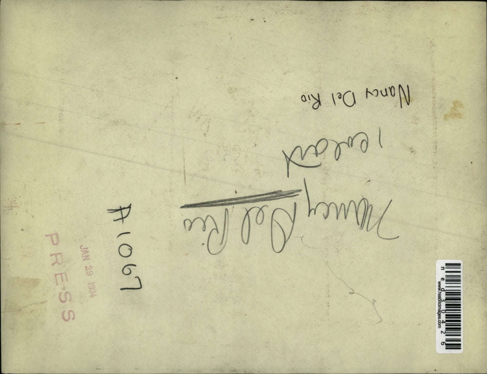 1934 Press Photo Nancy Del Rio