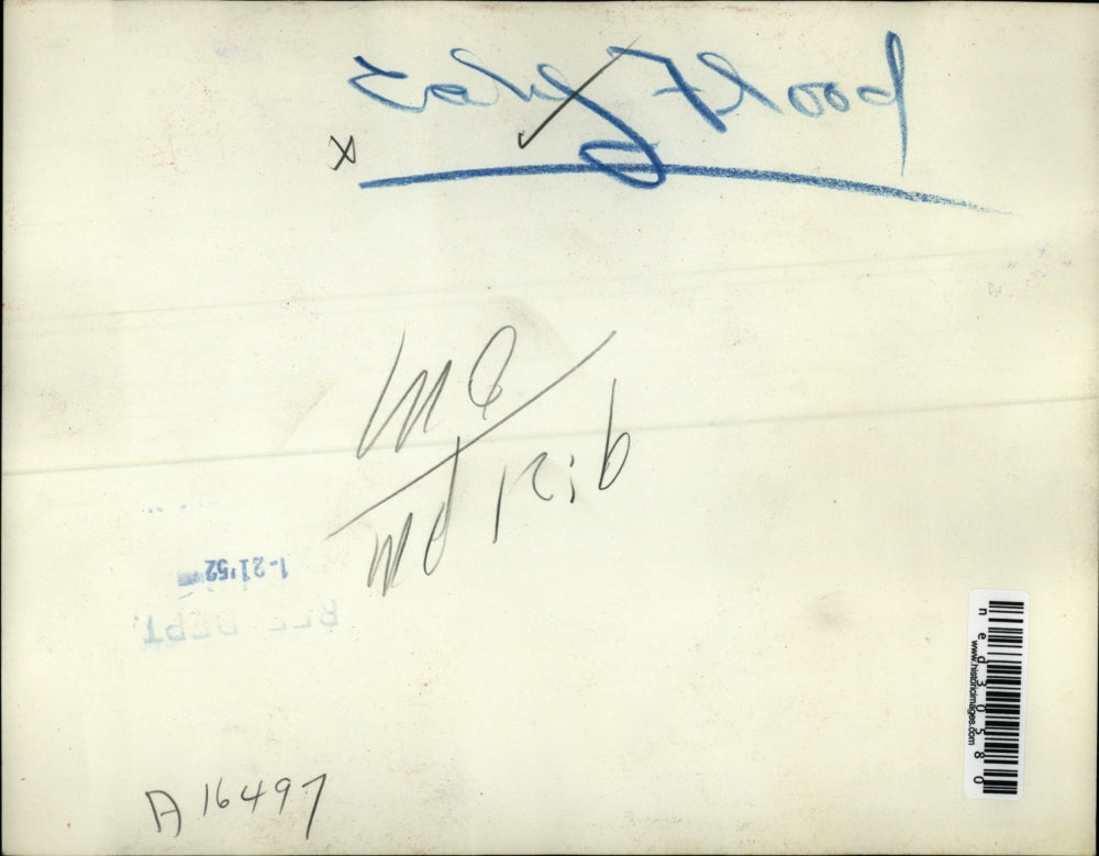 1952 Press Photo Downey Calif aerial view of business district where water crept