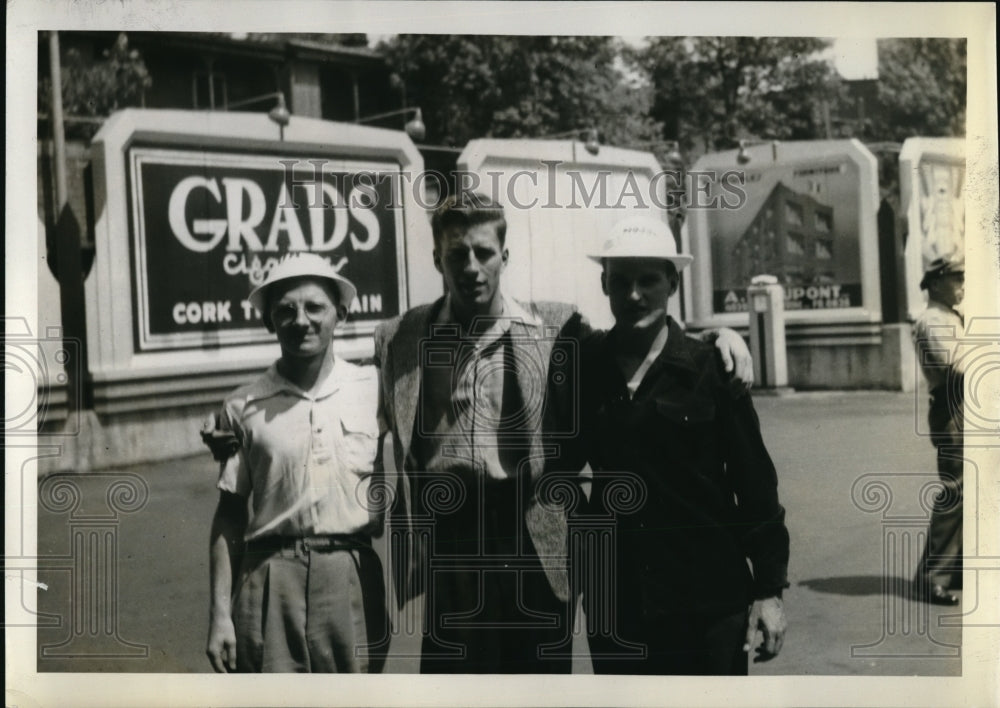 1939 Press Photo Douglas Miller Leu Oliver Dick Scroth graduates at the