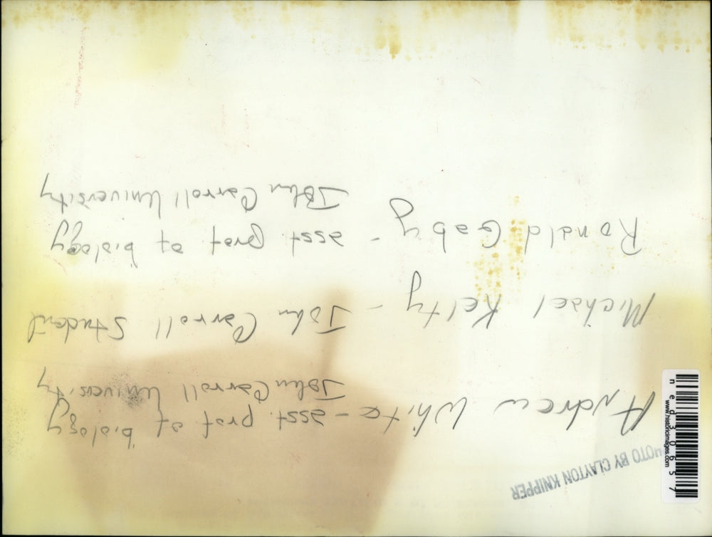 Press Photo Andrew White, Michael Kelty & Ronald Gaby student & teacher fishing