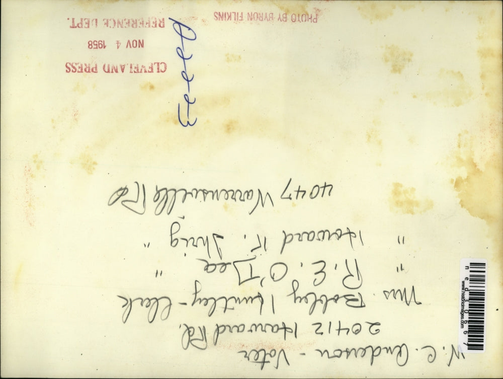 1958 Press Photo W.C. Anderson, B. Huntley, R.E. O'Dece & H.K. Thrig voting