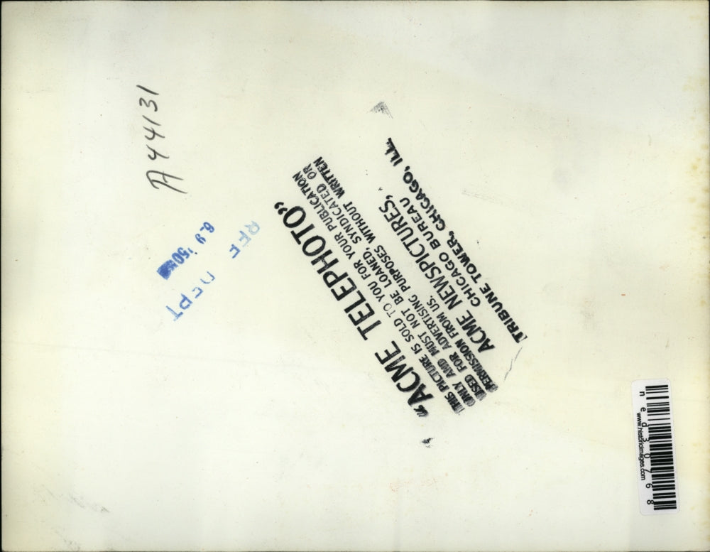 1950 Press Photo Morristown Tenn Nationa l Guardsmen man a mounted machine gun