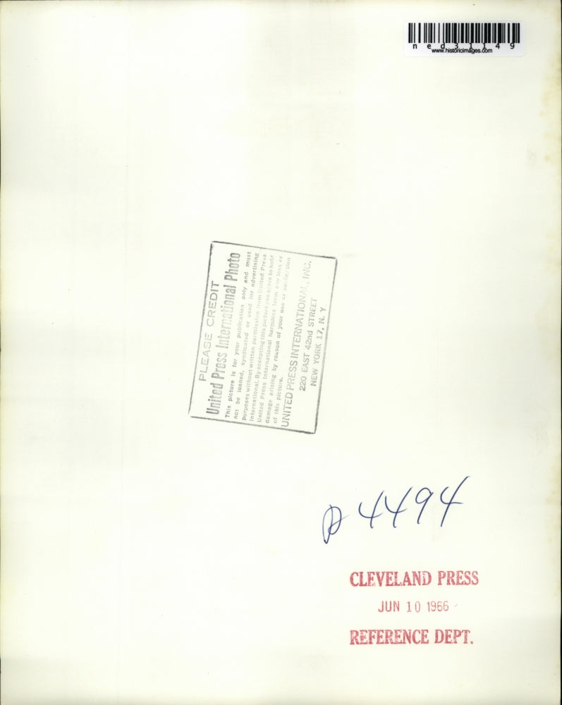 1966 Press Photo Treasure Island Fla Angry waters of the Gulf of Mexico creep