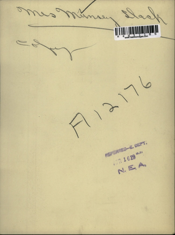 1929 Press Photo Mrs. Munsey Slack dressed in her Sunday best.