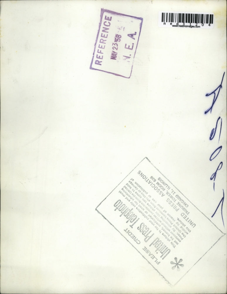 1958 Press Photo William F. Boone Sr. Looks Proudly At His Sons Trout