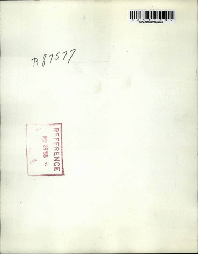 1955 Press Photo Jack Peoples Trying To Persuade Mrs. Irene De Marco