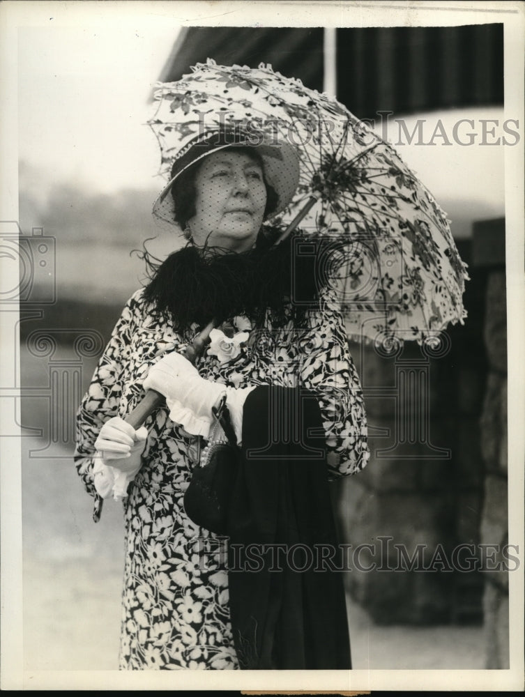 1934 Press Photo Mrs. Rit Wilson During Recent Visit To Newport
