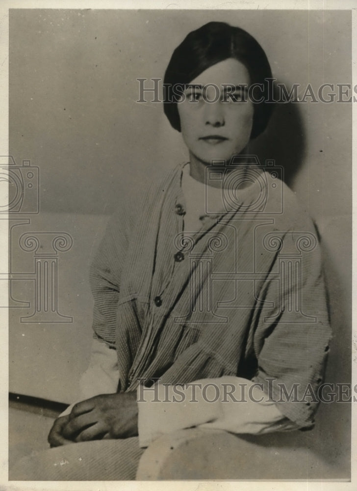 1930 Press Photo Mystery Girl In Cincinnati Hospital May Be "Dead" College Girl
