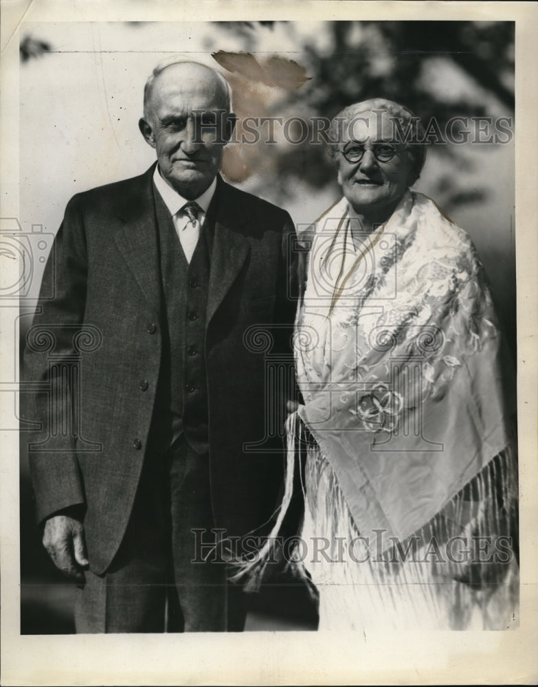 1929 Press Photo Rev and Mrs Charles Whitney 40 year courtship