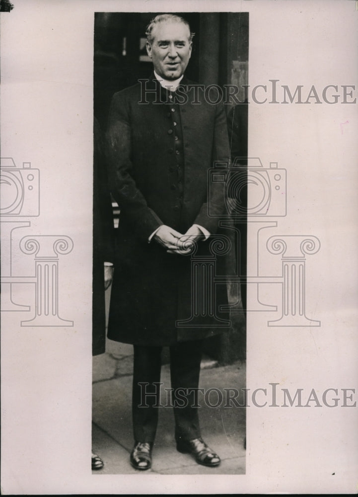 1937 Press Photo Monsignor John Duffy , New Bishop Of Buffalo