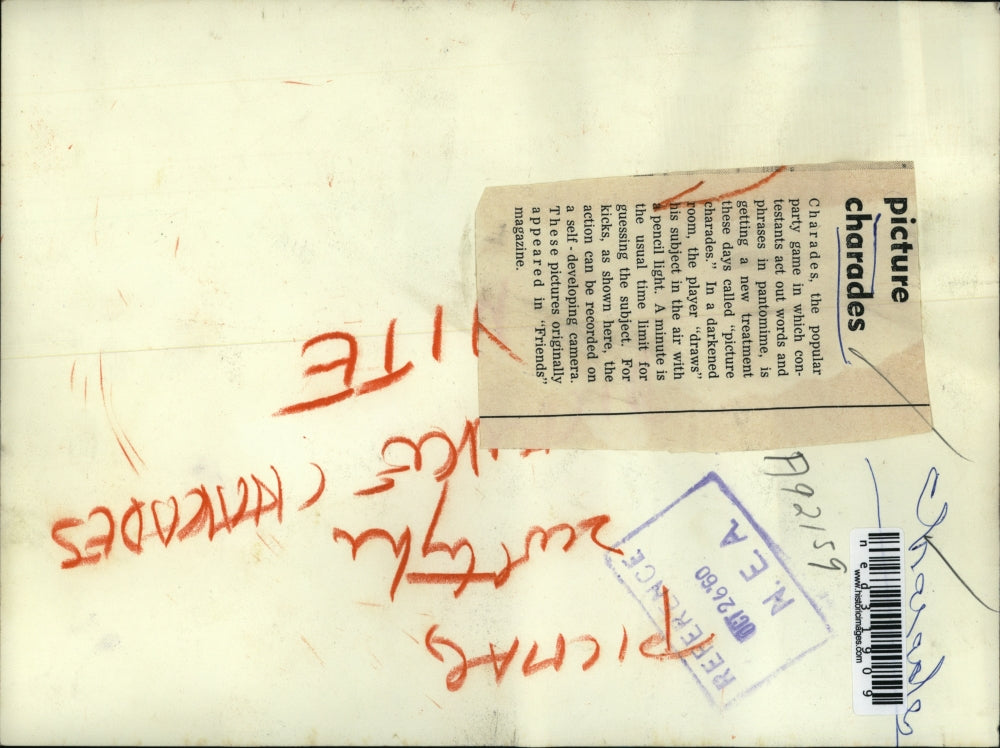 1960 Press Photo A new treatment for charades called picture charades played