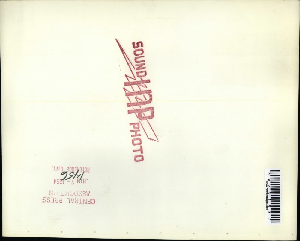 1954 Press Photo Laborers working at the great pyramid of Cheops at Giza