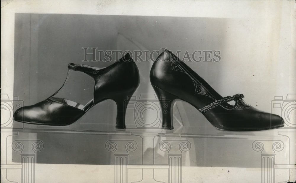 1932 Press Photo The new all in one heel is latest development in kid shoes