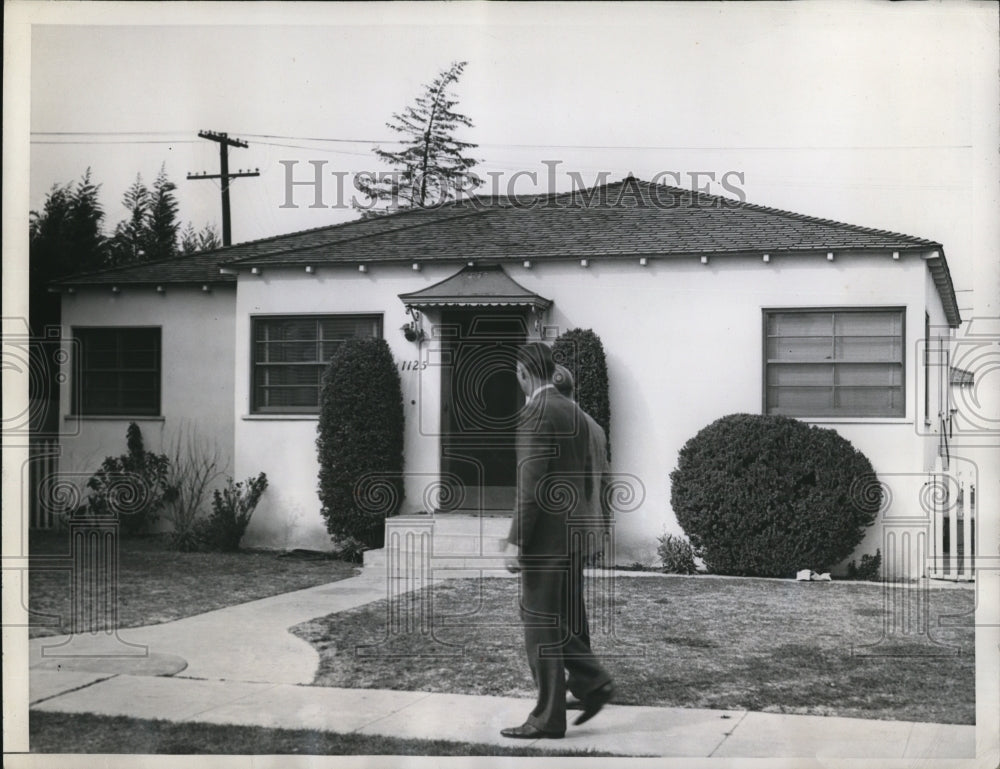 1946 Press Photo Rochelle Gluskoter Was Kidnapped Here