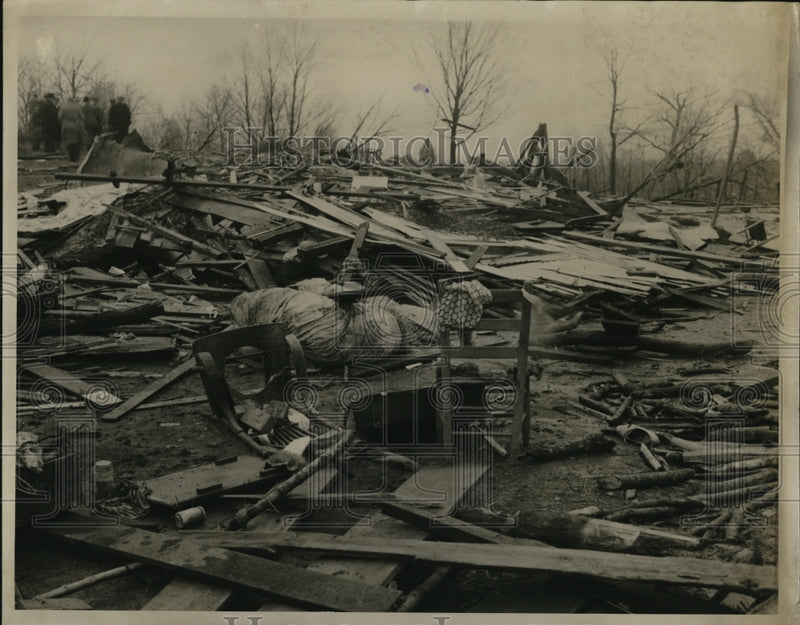 Load image into Gallery viewer, 1936 Press Photo Remains of Home Destroyed By Tornado In Tennessee

