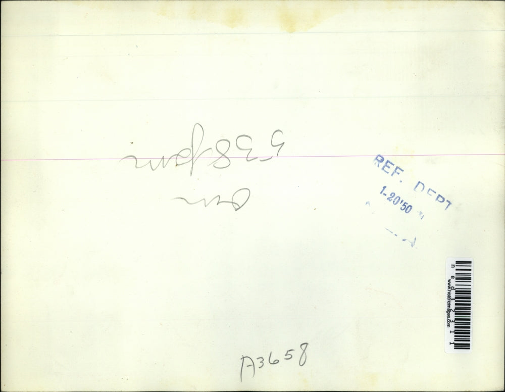 1950 Press Photo Louis A Johnson Sec.of Defense in propesed budget for Defense.