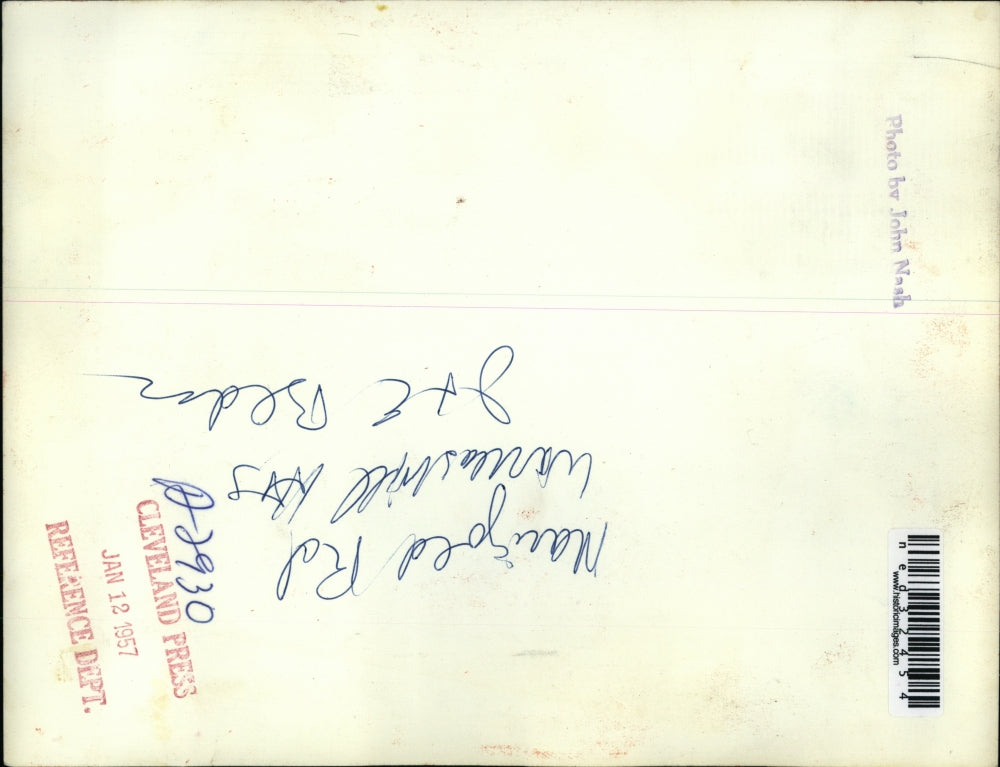 1957 Press Photo Snow at the Marigold road in Waruallswill Heights